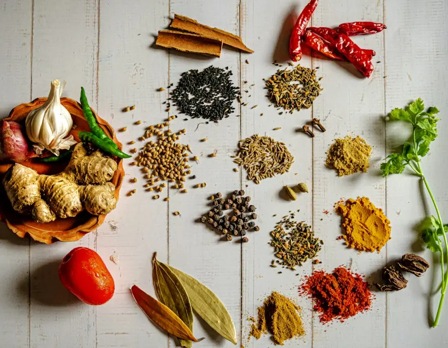 Assorted spices
